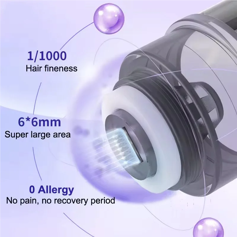 New Microneedle Serum Applicator Round Nano 6D Silicone Stamp 0.05mm Serum Applicator Essence Introducer Beauty Skin Care Tool - view 2