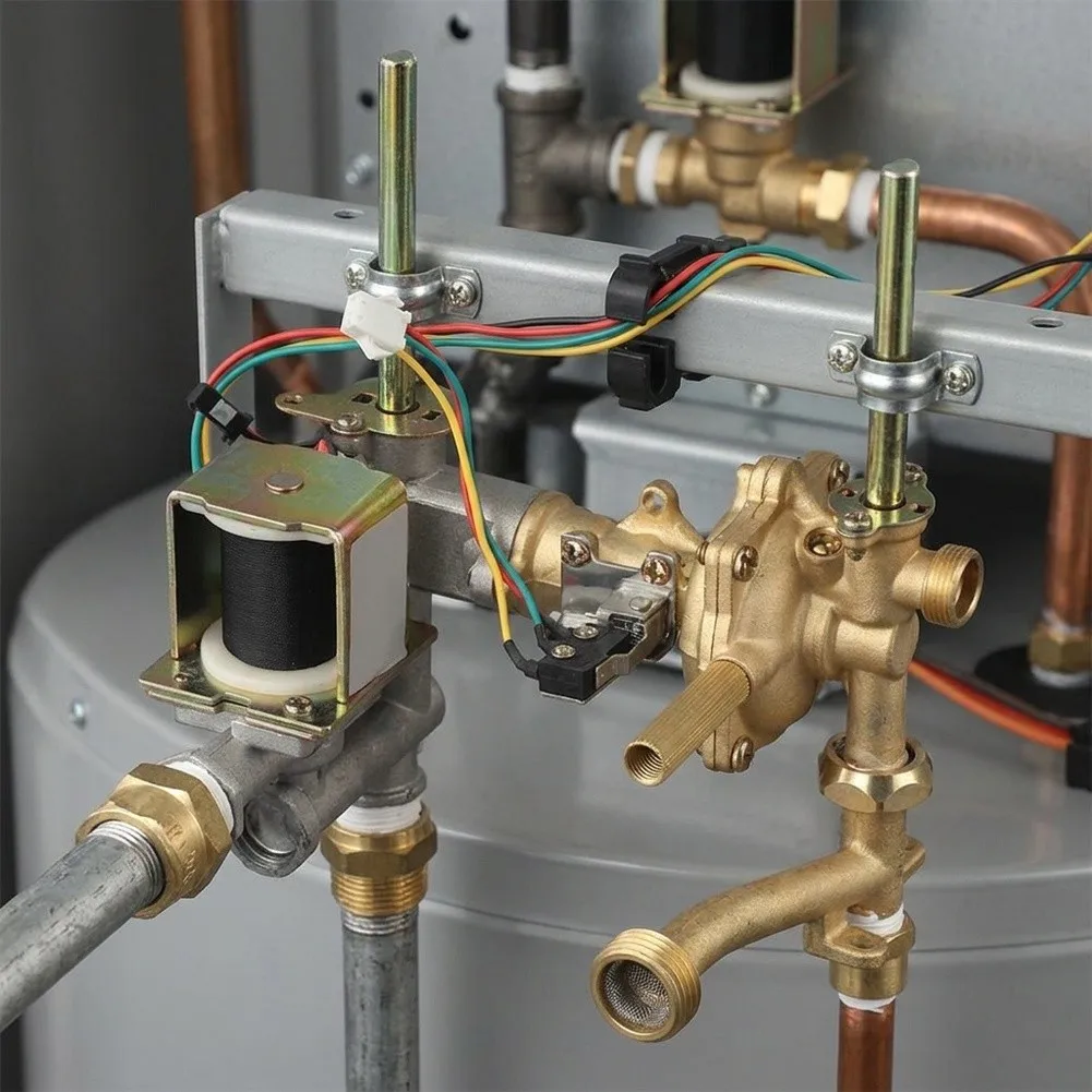 Copper Water Air Linkage Valve 160 mm for Gas Water Heater For interlock System Replacement Component Accessories