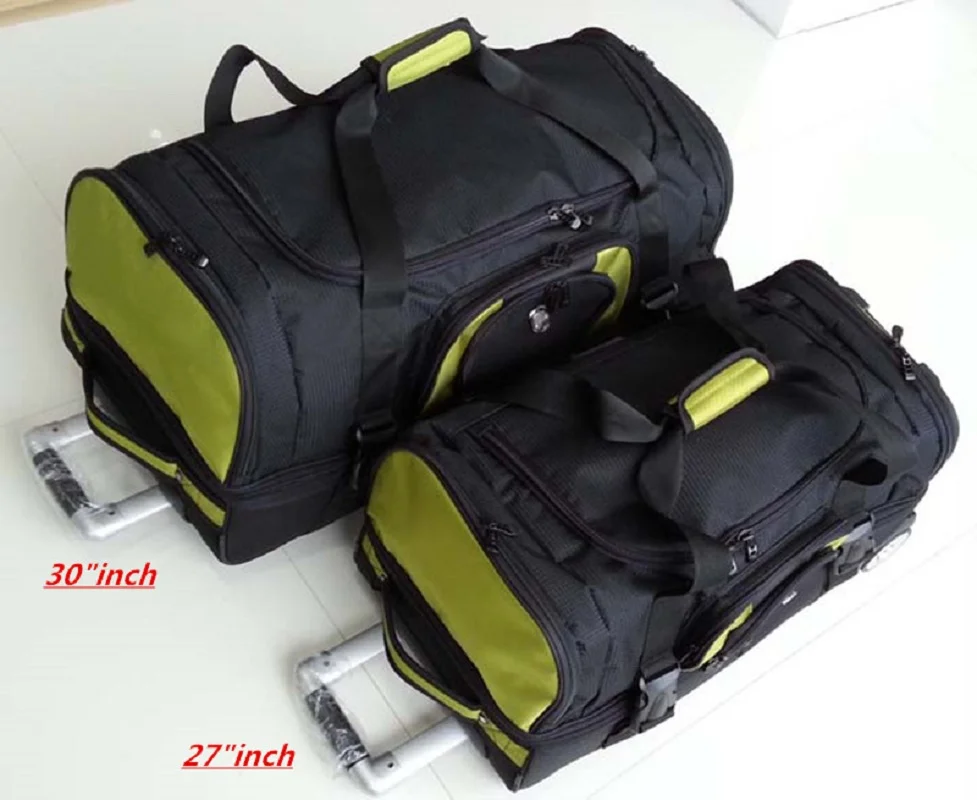 Durable Waterproof High Capacity  Rolling Luggage Oxford Cloth Bag Women Trolley Case Men Travel Suitcase