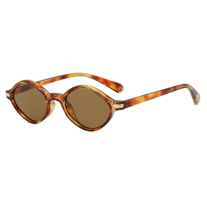 

New Irregular Small Frame Square Women Sunglasses 2025 Luxury Brand Tortoise Shell Design Retro Hip Hop Men Punk Glasses UV400