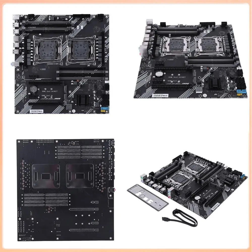 X99 Dual Desktop Motherboard USB 3.0 USB 2.0 M.2 NVME SATA 3.0 Interface Gaming Motherboard for Desktop Computer Components