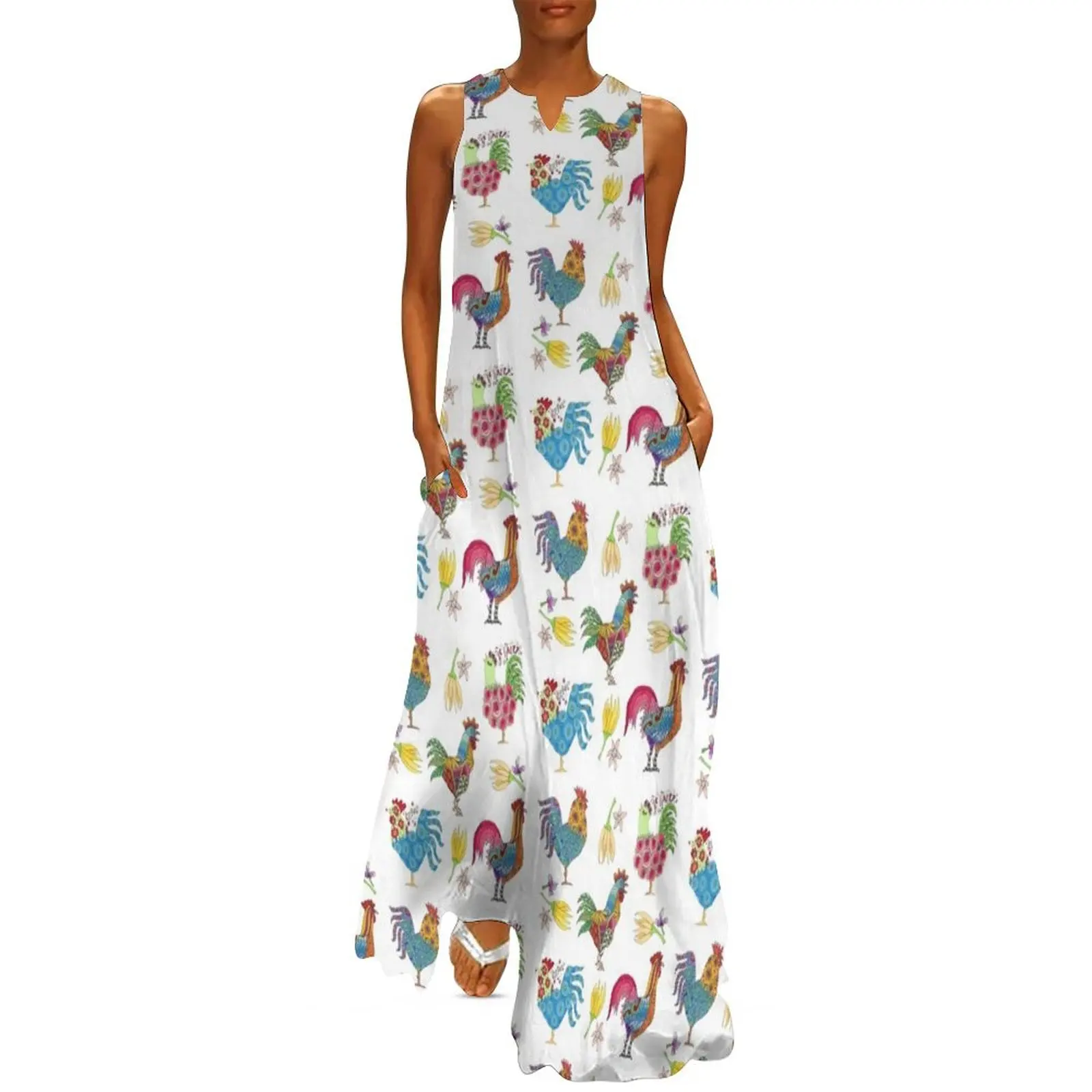 Chickens Unite Long Dress Party dresses elegant and pretty women's dresses