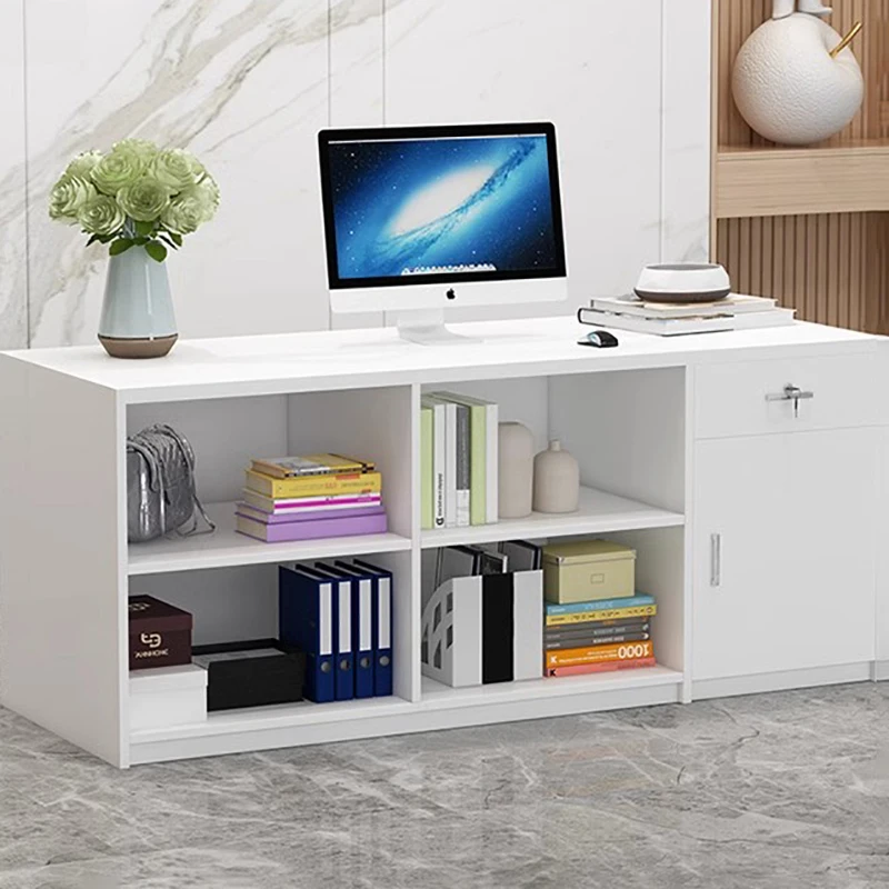 Mostradores de recepción de lujo japoneses, decoraciones, mostrador de cajero, escritorios de recepción, salón de belleza, destilación de oficina, muebles de moda