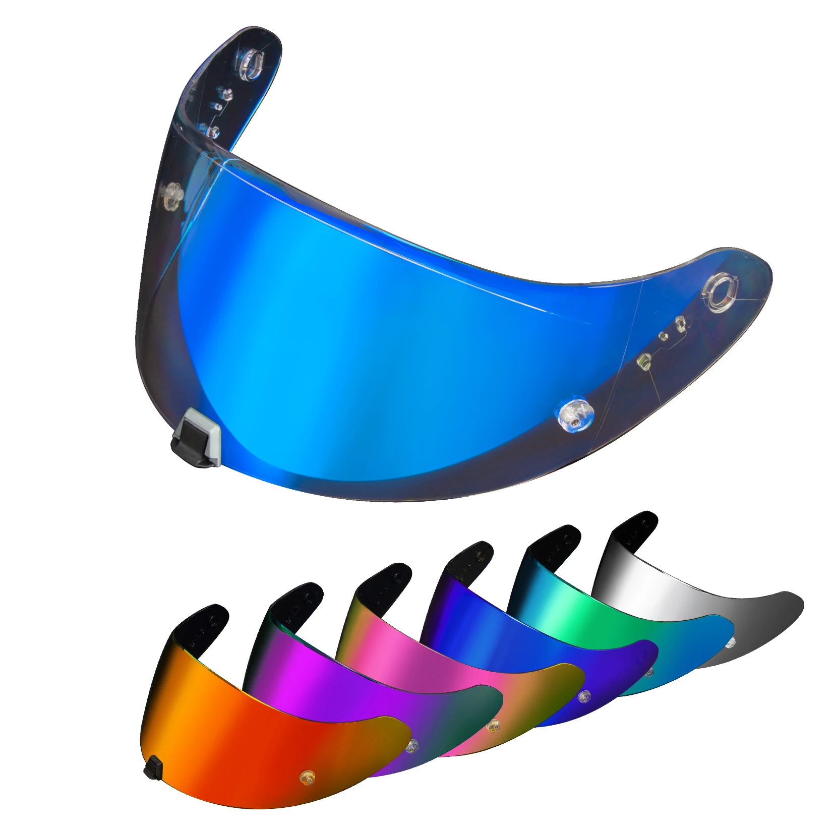 Motorradhelm-Visier für EXO 520 1400 R1, getöntes Visier für Scorpion EXO 391 520 1400 R1, Anti-UV-Schutz, Gesichtsschutz, Ersatz