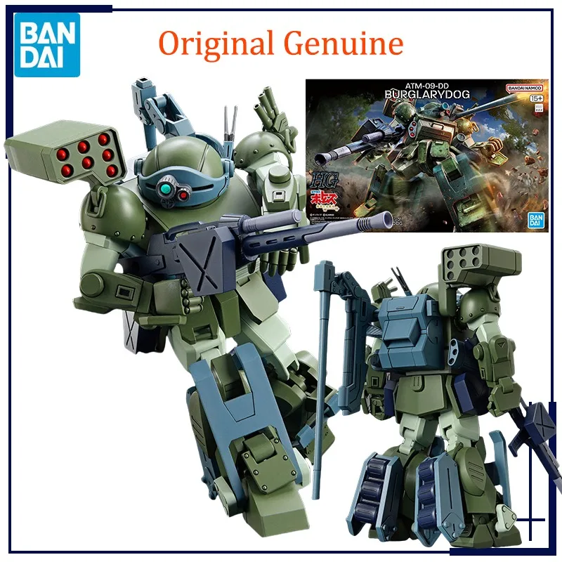 Original Genuine Bandai Anime Armored Trooper Votoms ATM-09-DD BURGLARYDOG HG Assembly Model Toys Action Figure Gift Collectible