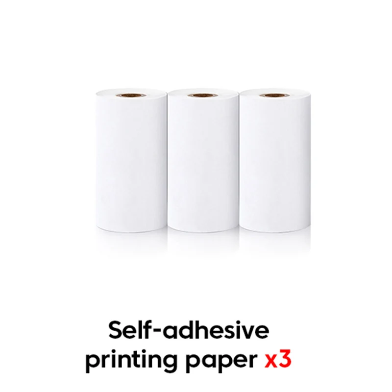 57*25mm Thermal Paper Label Sticker Self-adhesive HD Color Rolls Paper For Mini Printer Instant Print Kids Camera Photo Paper