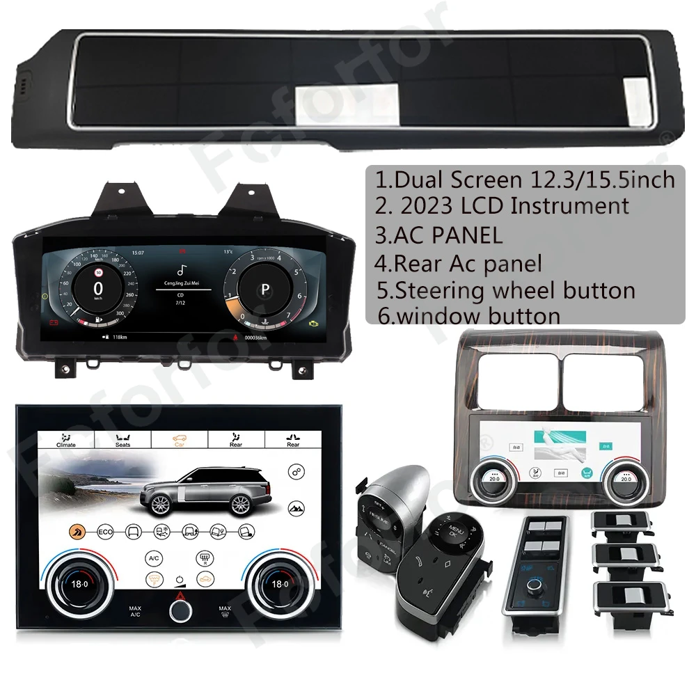 Upgrade Dual Screen Car Radio For Land Rover Vogue L405 Sport L494 Android 2013-2017 Car Auto Stereo Multimedia GPS Navigation