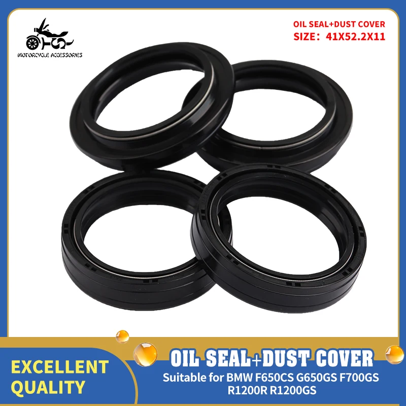 

SJ 41x52.2x11 Front Shock Absorber Dust Oil Seal For BMW F650GS R1200GS F700GS R1200GS ADVENTURE 06-12 Motorcycle Acccessories