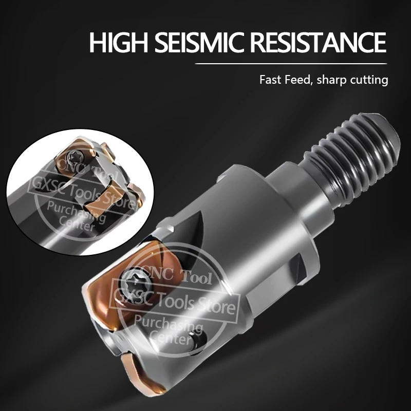 EXN02R EXN03R جودة عالية صغيرة القطر قاطعة المطحنة حامل قفل الأسنان رئيس LNMU02 LNMU03 كربيد شفرات طحن تغذية سريعة