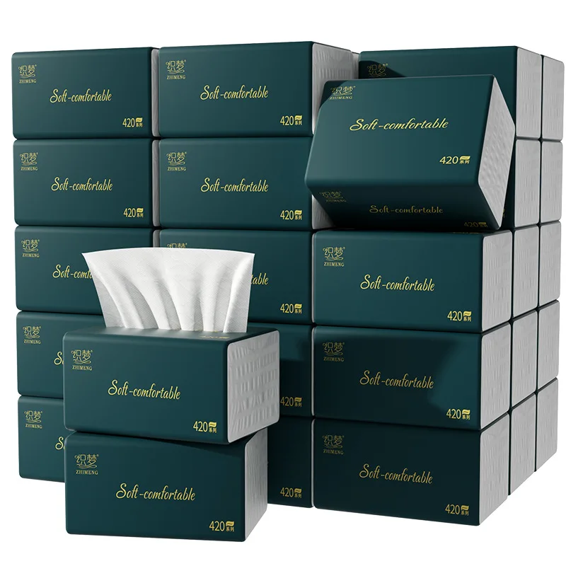 4-24 Packs Of Portable Tissue Paper, 280 Sheets/pack, 5 Layers, 56 Sheets/pack, Native Wood Pulp Napkins, Household Toilet Paper