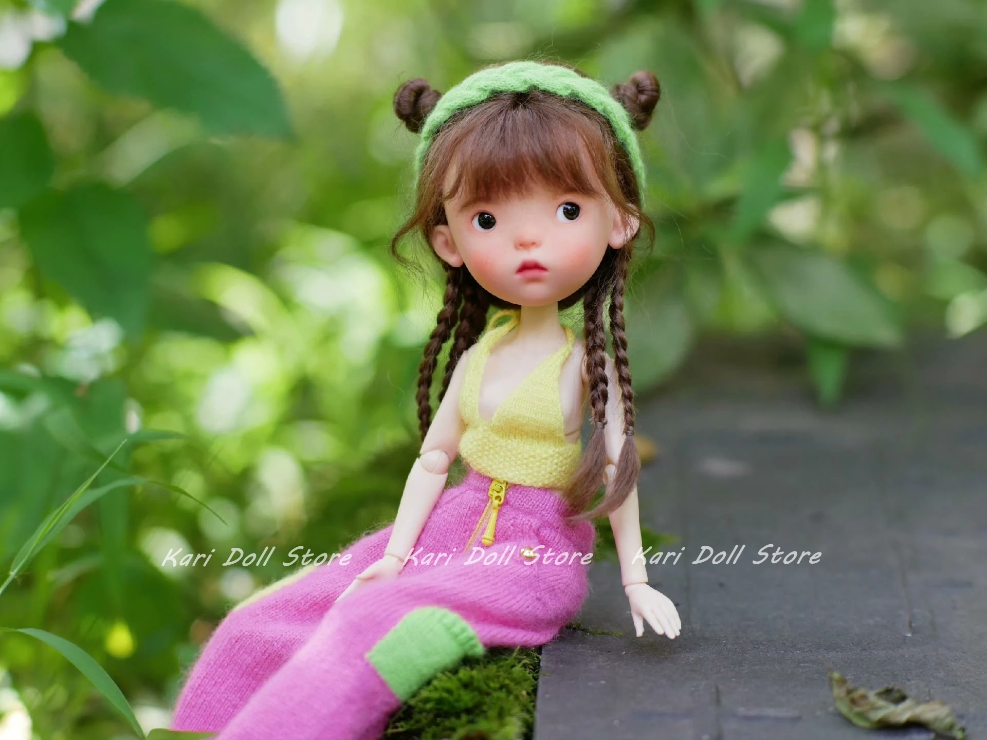 

Kari Doll Одежда и юбки платье Свитер ручной работы розовый желтый комплект жизненной силы для куклы Landazz Landoudou