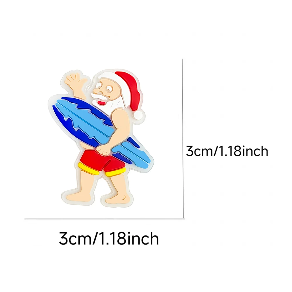 1-50pcs Cartoon Christmas Seaside Style Series PVC Shoe Charms Accessories DIY Detachable Waterproof Fashion Party Gifts