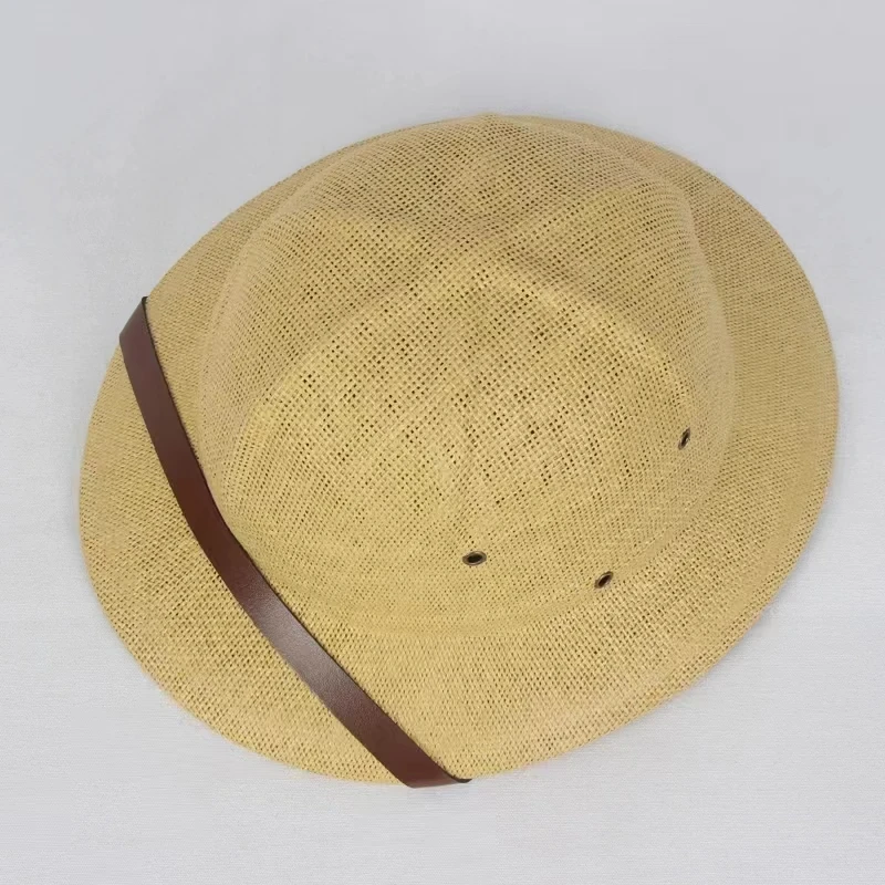 DongKing Hamiotwo Straw Sun Hat Bucket hat Helmet Toyo Jungle Hat Miners Cap High Quality Men Women