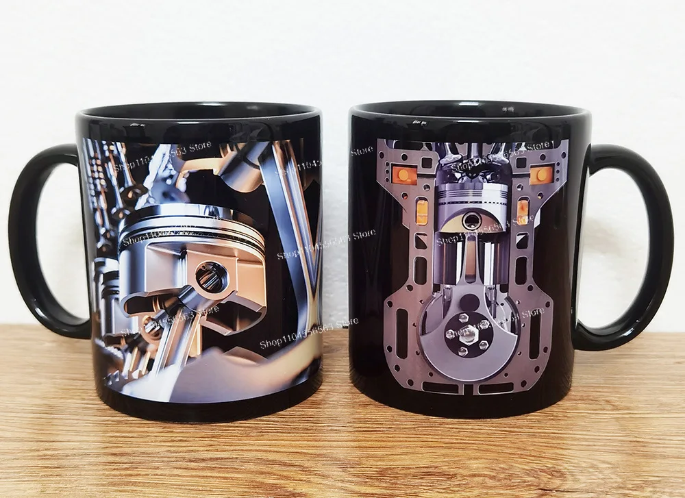 ช่าง เครื่องยนต์ เครื่องยนต์ เซรามิค แก้วกาแฟ ถ้วยน้ํา รถมอเตอร์ไซค์