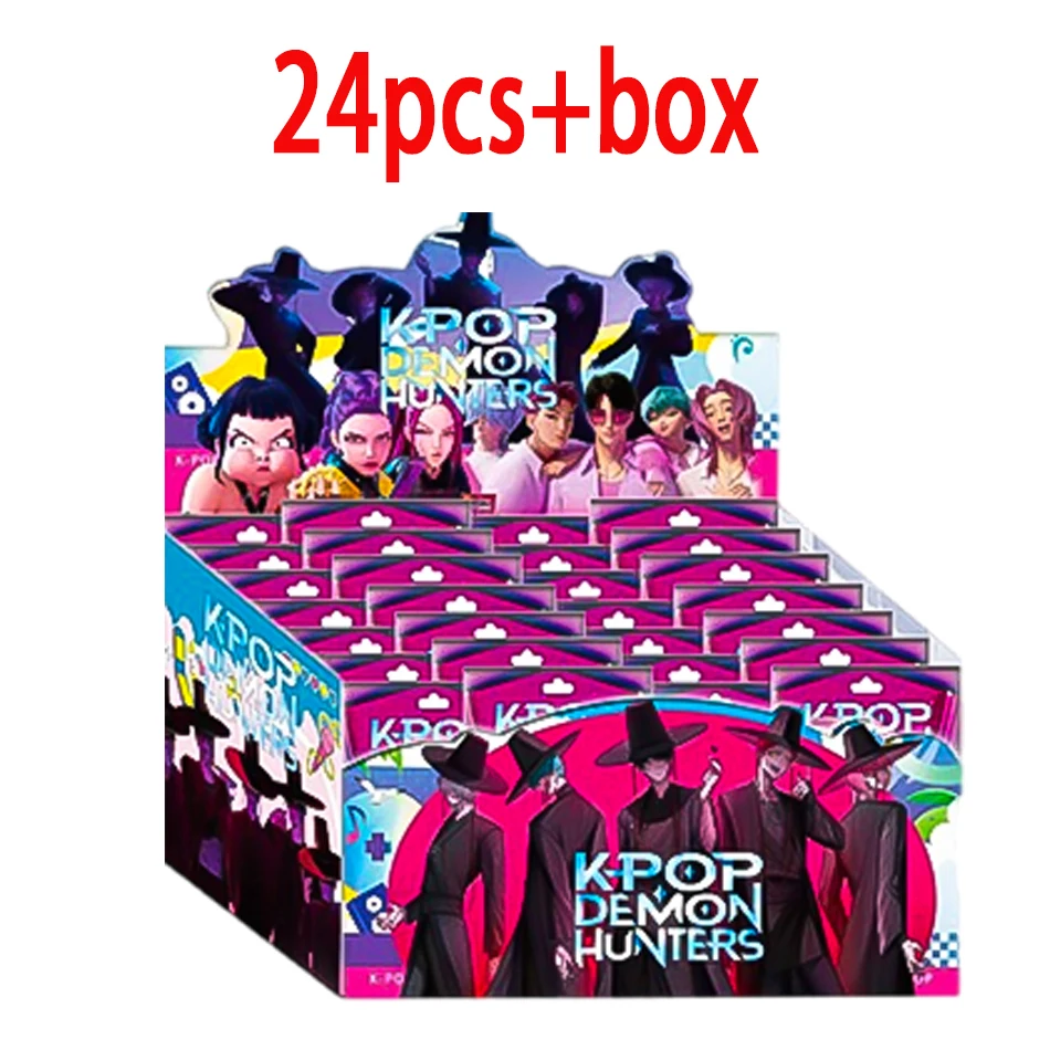Kpop الشيطان هنتر عمل الشكل مجموعة 1-24 صندوق أعمى سلسلة ديربي النمر رومي ميرا زوي سوس عيد الميلاد عيد ميلاد مروحة هدية