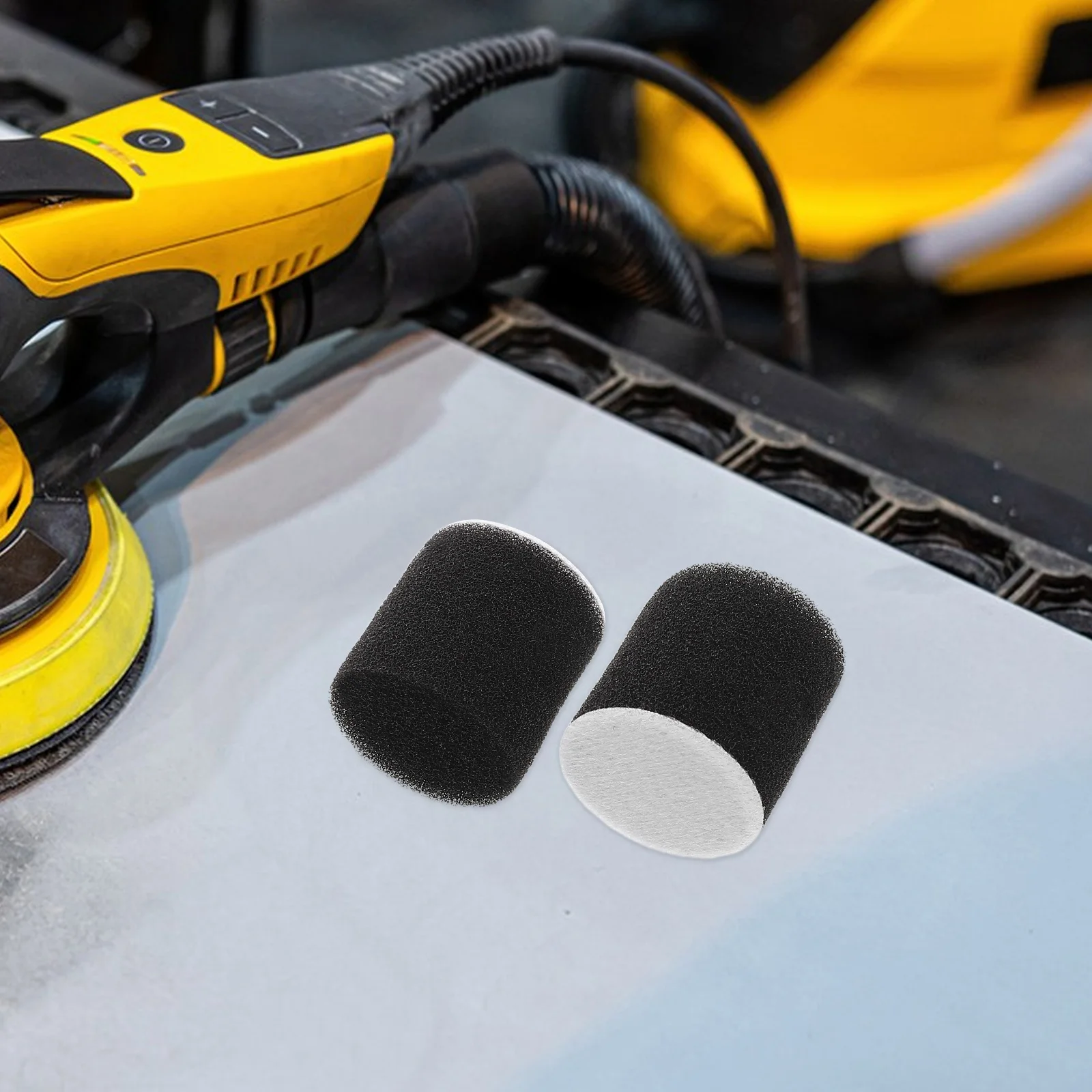 

4 Pcs Polishing Machine Sponge Wheel Car Hub Drill Buffing Pad Pads Black Kit Buffer Polisher for
