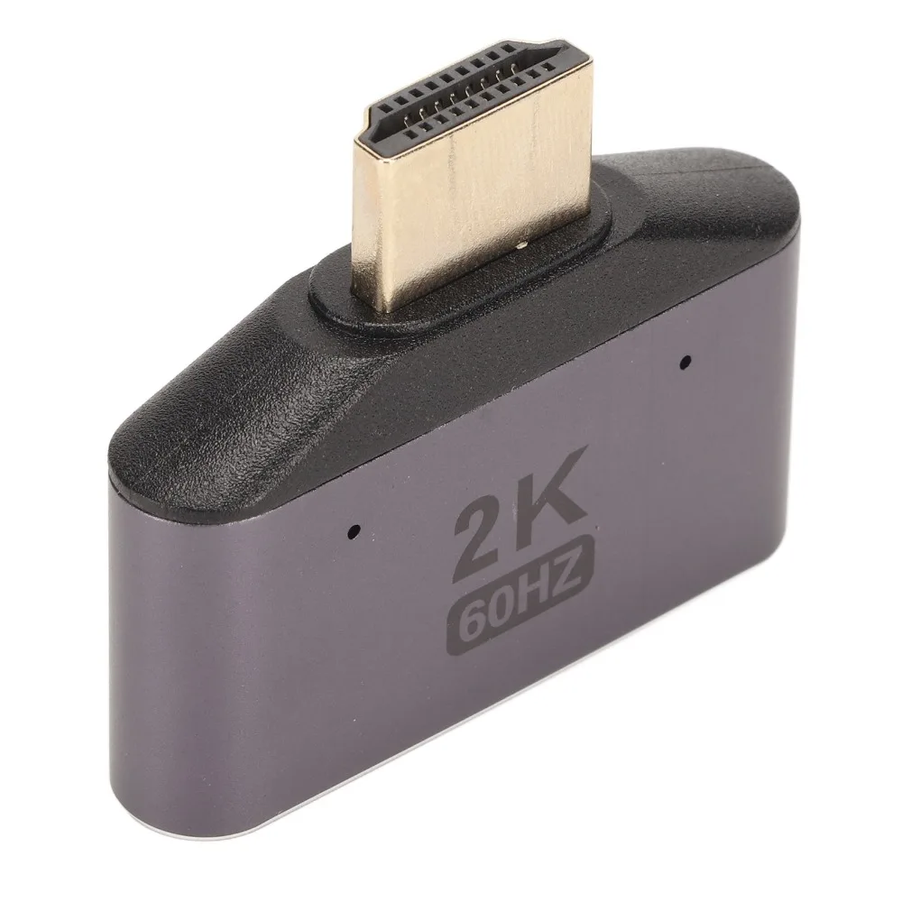 2PCS Male To Dual Female HD Multimedia Interface 1 to 2 Adapter 2K 60Hz with Indicator Light Video Splitter Adapter