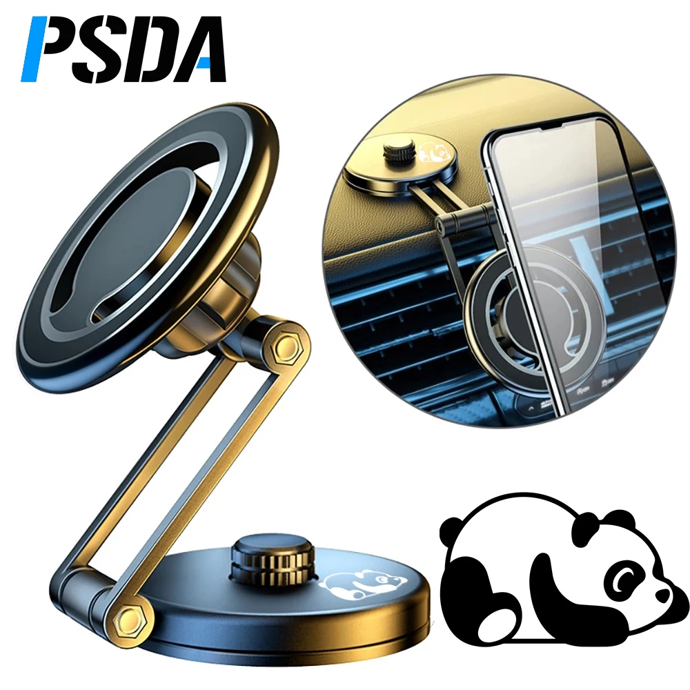 

PSDA 3D Magnetic Car Phone Mount for iPhone 14 13 12 Pro Max Mini Universal Magnet Car Cellphone Holder GPS Bracket for Magsafe