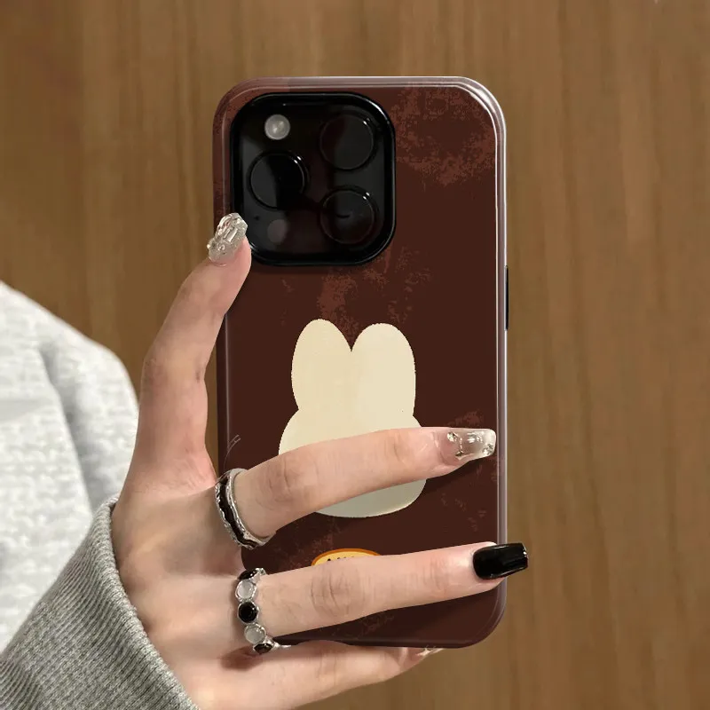 Miffy Kawaii Anime New Model Korean Style Ins Wind Vibe for IPhone 16/17 Series Niche Creativity Premium Feel All-inclusive