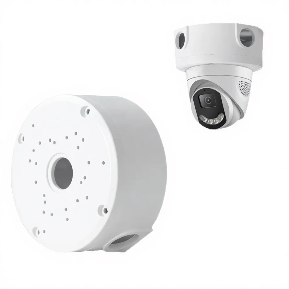 Rotating Dome Camera Support Stand Ceiling Wall Mount Bracket Plastic Housing Base Hidden Cable Management Solution
