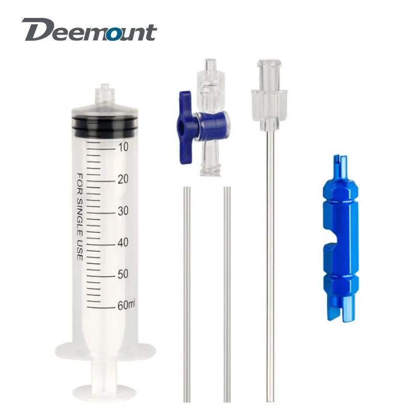 

Bicycle Tubeless Tire Liquid Injection Tool 60ML Syringe Valve Core Removal Tool MTB Road Bike Tire Fluid Injection Tool