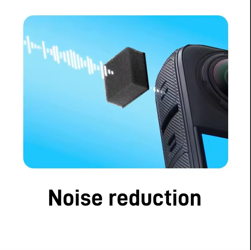 6Pcs Mic Windscreen For Insta360 X4/X5 Noise Reduction Sponge Muffler Windshield For Insta360 X3 X2 Camera Accessories