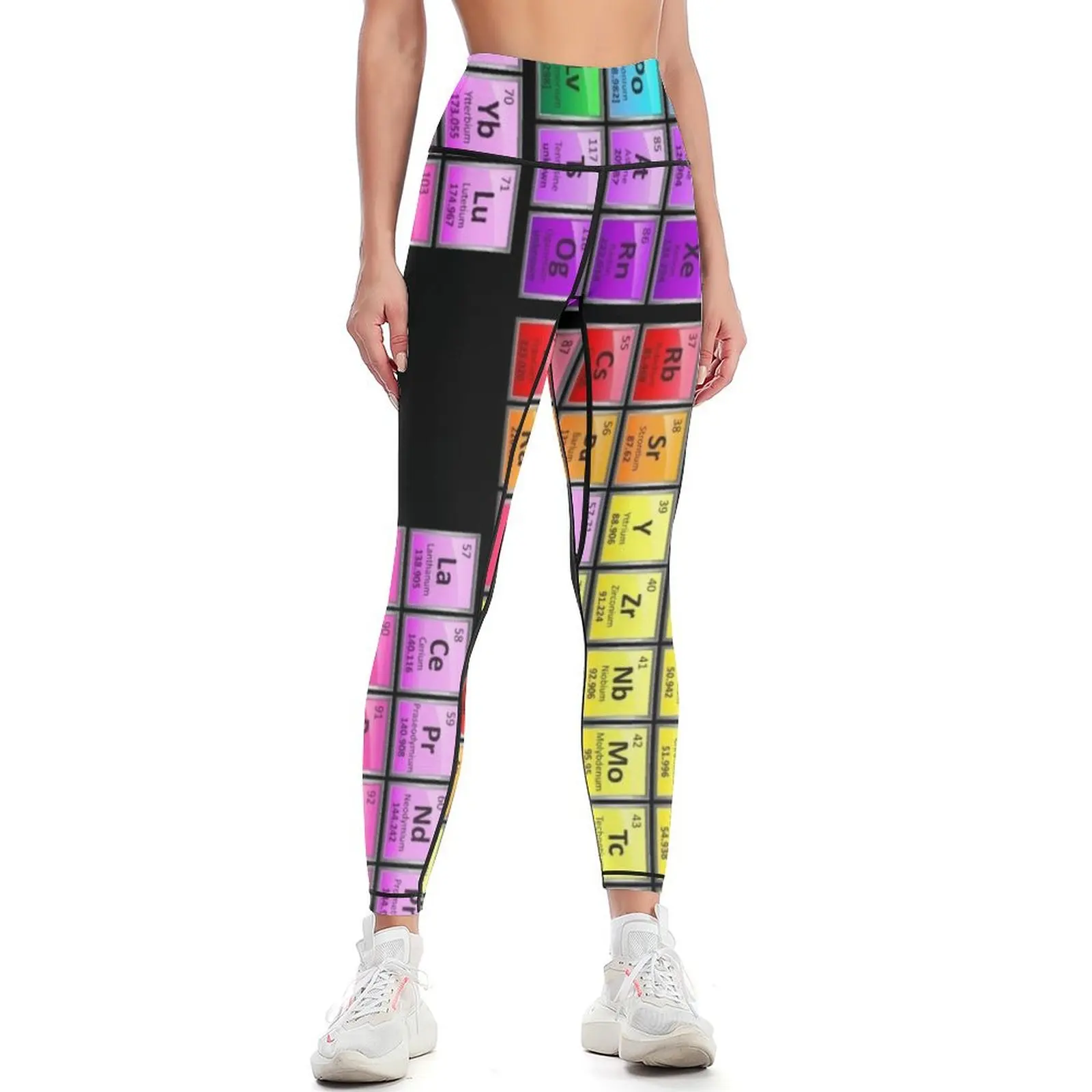 

118 Element Periodic Table Leggings push up fitness Sweatpants high waist Women sports Womens Leggings