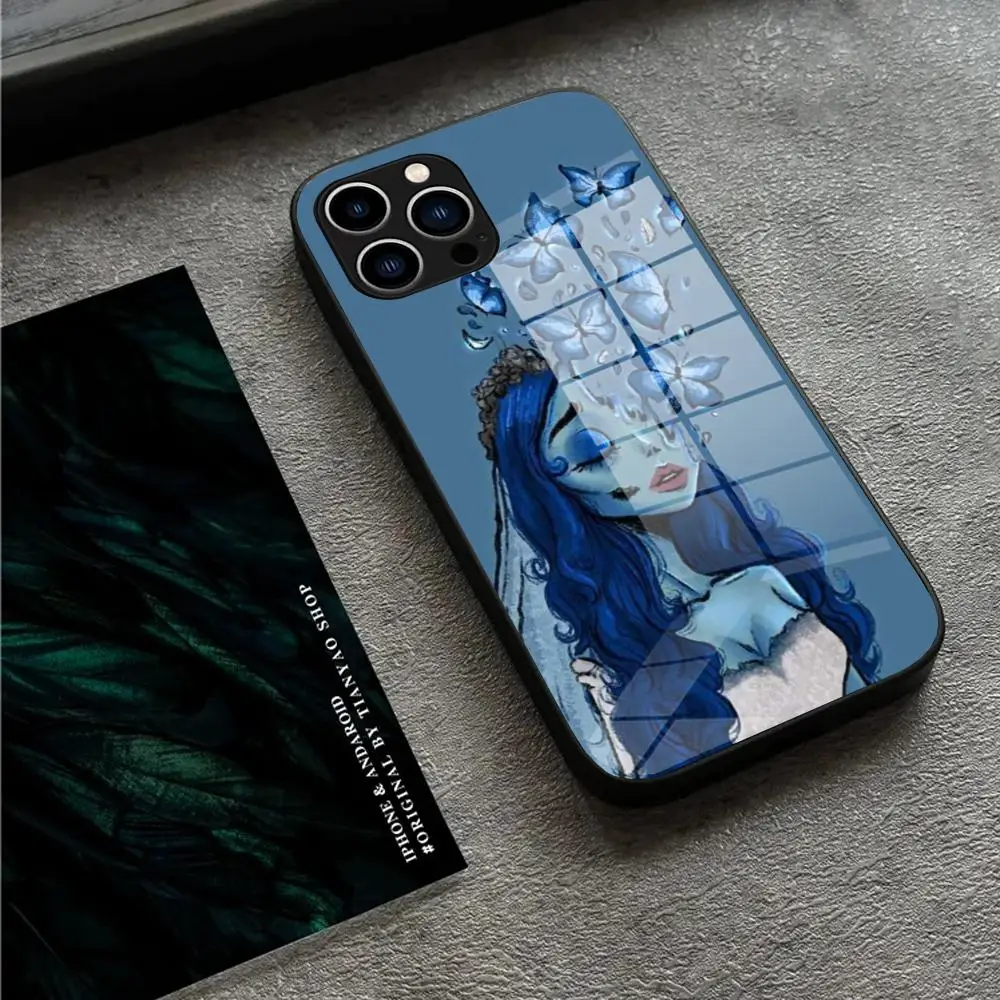 

Corpse Bride Phone Case For IPhone 17 16 15 Pro Max 14 13 12 Mini Plus Samsung S25 24 23 Ultra Glass phone case
