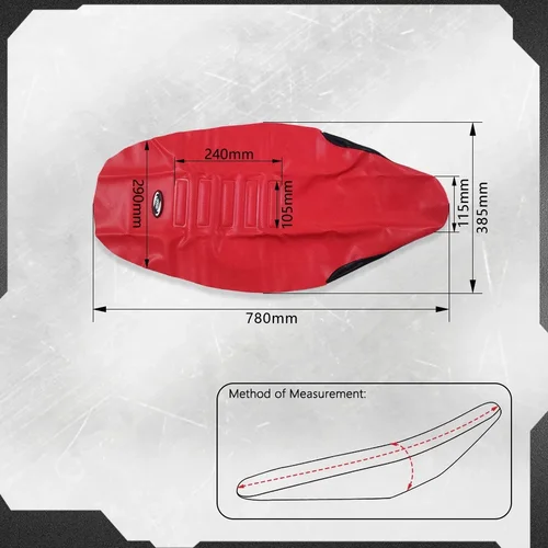 Imagen 2 del producto OTOM-funda para asiento de motocicleta, juego de cojines elásticos suaves con pinza impermeable, protección para HONDA, YAMAHA, SUZUKI, KAWASAKI, KTM