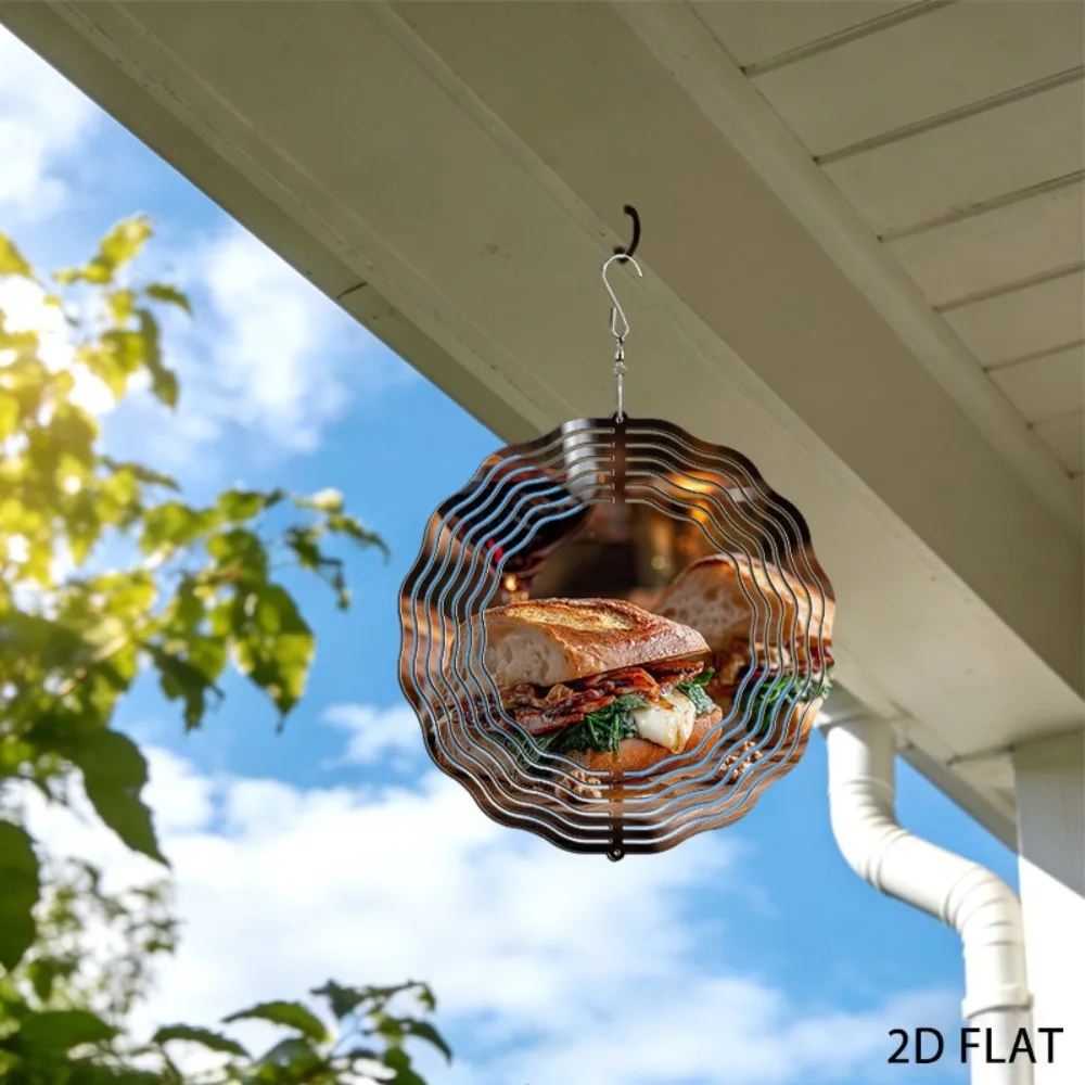 Rustic Wrought Iron Wind Chimes Large Outdoor Garden Decor Patio Yard Art
