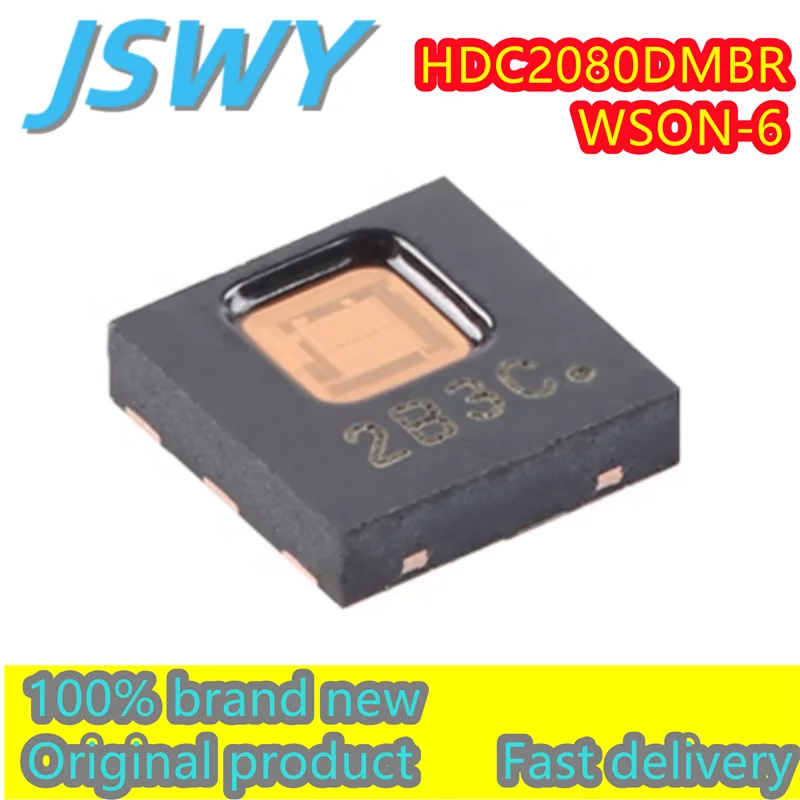 (2/40 pieces) HDC2080DMBR HDC2080 Code 3C WSON-6 Digital Humidity and Temperature Sensor Chip Original Stock Fast Delivery