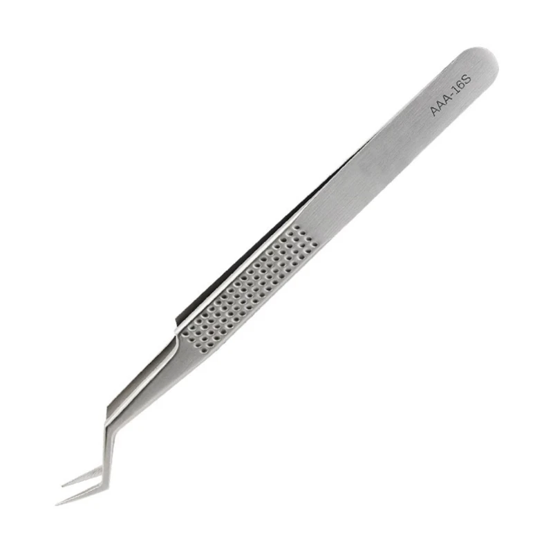 

Chip Tin Planting Positioning Stainless Steel Tweezers High Hardness For Soldering And IC Chip Repair Pliers Tools