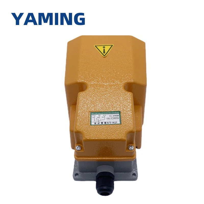 OFF-ON مفتاح سفلي 10A لكمة دواسة نوع AC380V IP44 آلة أداة الملحقات التحكم مقشر سبائك الألومنيوم LT5 LTH-1/6