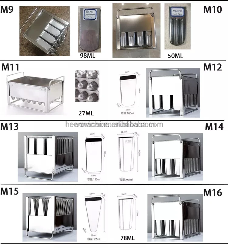 20 Cavities Stainless Steel Popsicle Molds for Popsicles Maker Ice Lolly Ice Cream Pops Bars Stick Holder