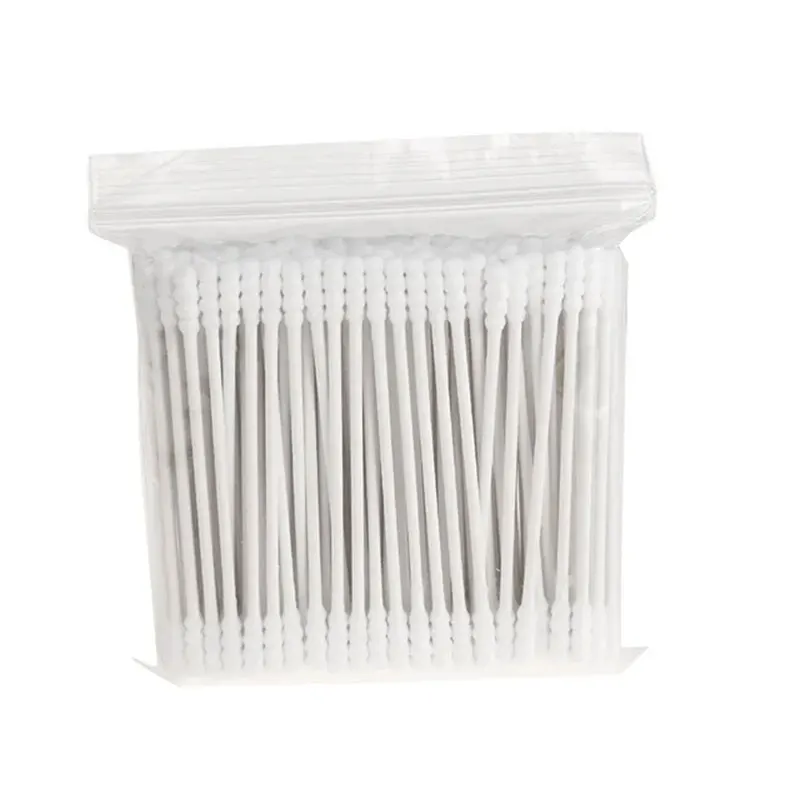 Coton-tige à Double tête, 100 pièces, bâtons de bois, bourgeons jetables en coton pour le maquillage de beauté, nettoyage du nez et des oreilles, outils de soins de santé