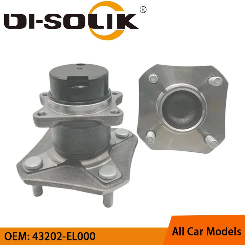 

DI-SOLIK Auto Car Parts 43202-EL000 43202-ED510 Auto Rear Wheel Hub Bearing Rear Axle for Nissan 05 10 TIIDA Old Version Nissan