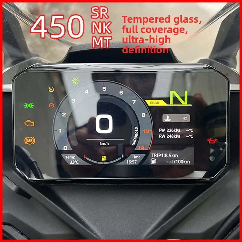 

For CFMOTO 450SR Motorcycle Instrument Screen Tempered Glass Protector 450NK 450MT Dashboard Screen Protector Accessory