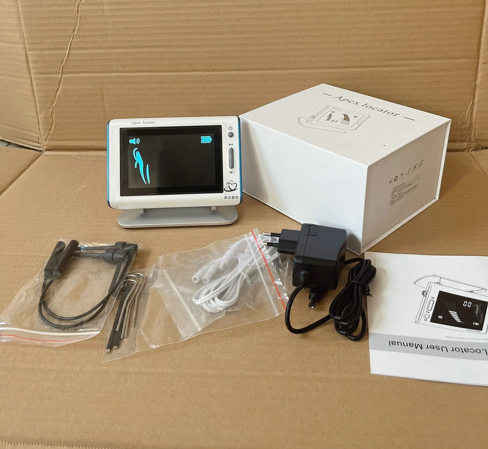 Dental Apex Locator, High Precision Multi-Frequency Color Screen Root Canal Measuring Device