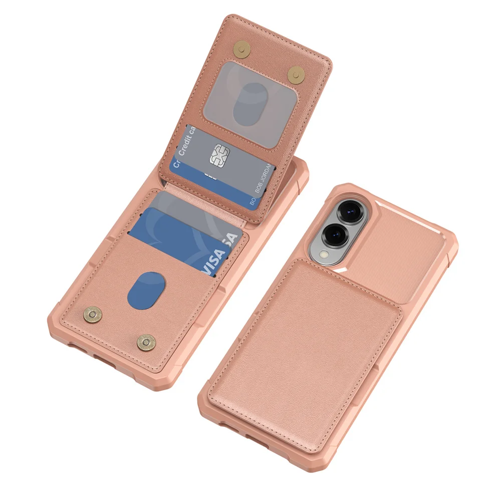 Brieftasche Fall Karte Halter Slot Telefon Fall für Galaxy S25 Rand S24 FE S23 Ultra S22 S21 Plus A56 A36 A26 A16 A06 A55 A35 A25 A15 5G