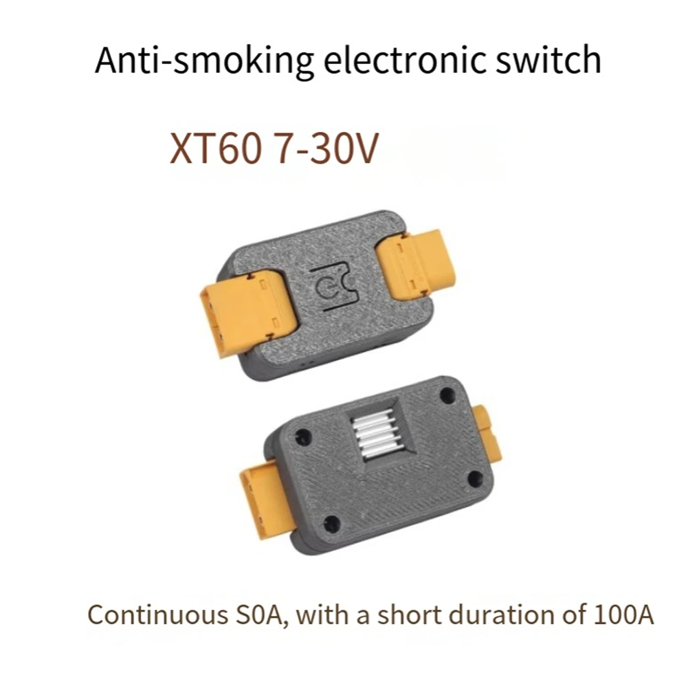 [LXYA68Z!] Power On/Off Controller 50A XT60 Electronic Switch Anti-Spark 7-30V For 2-7S Lipo Battery For Drone/RC Car