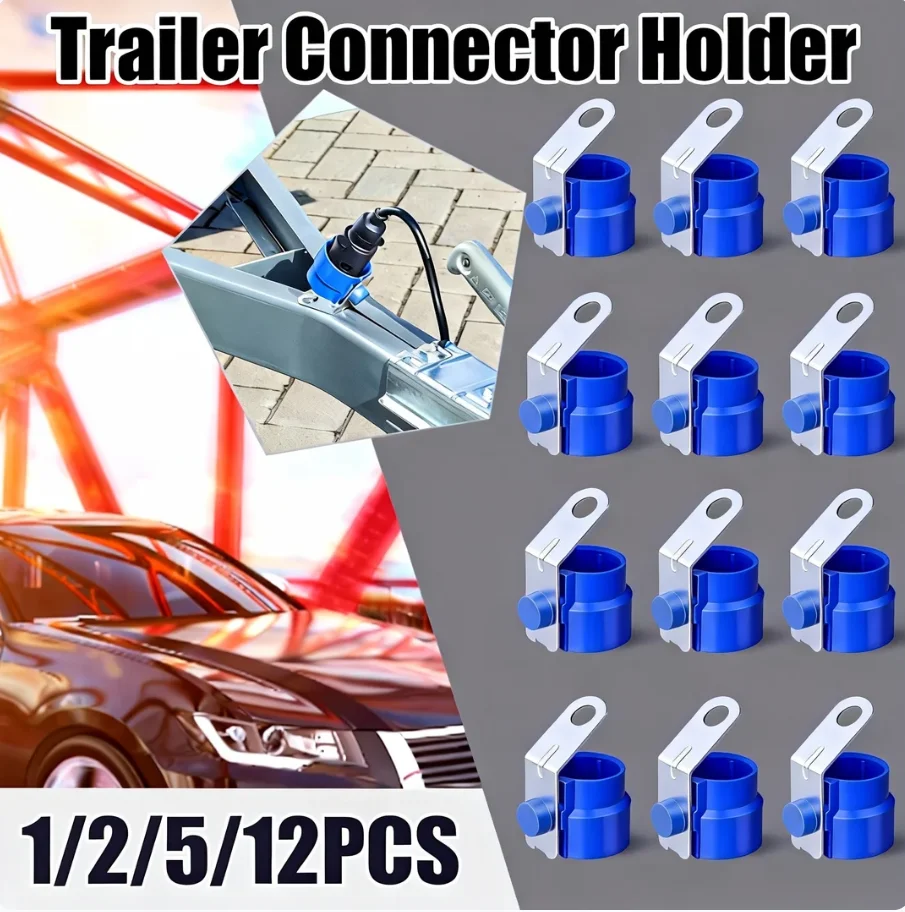 

TM5024 Universal Trailer Plug Holder Weatherproof Protective Rigid Accessory for 7-13P Trailer Dirt Protection Plug Adapter