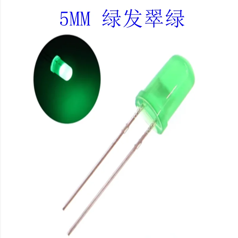 100 Stück 5 mm Leuchtdioden F5 LED-LEDs: Weiß, Rot, Grün, Blau, Gelb, Lila, Rosa (1000 Stück)