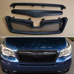 For Subaru Forester 2013-2018 Year Refitt Front Center Racing Grille Cover Accessorie Body Kit