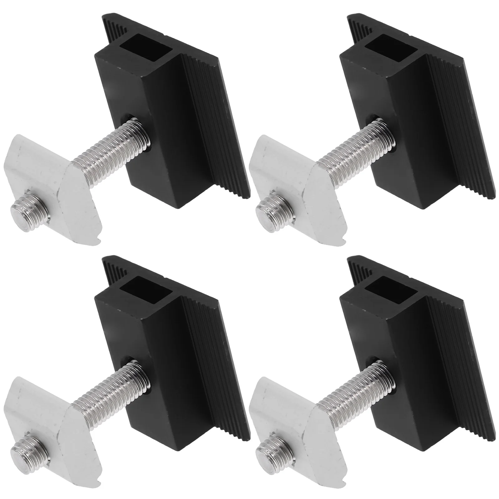 4 قطعة لوحة طاقة شمسية منتصف المشابك الألومنيوم قابل للتعديل دائم تصاعد بين قوسين آمنة سقف تصاعد الأجهزة للألواح الشمسية