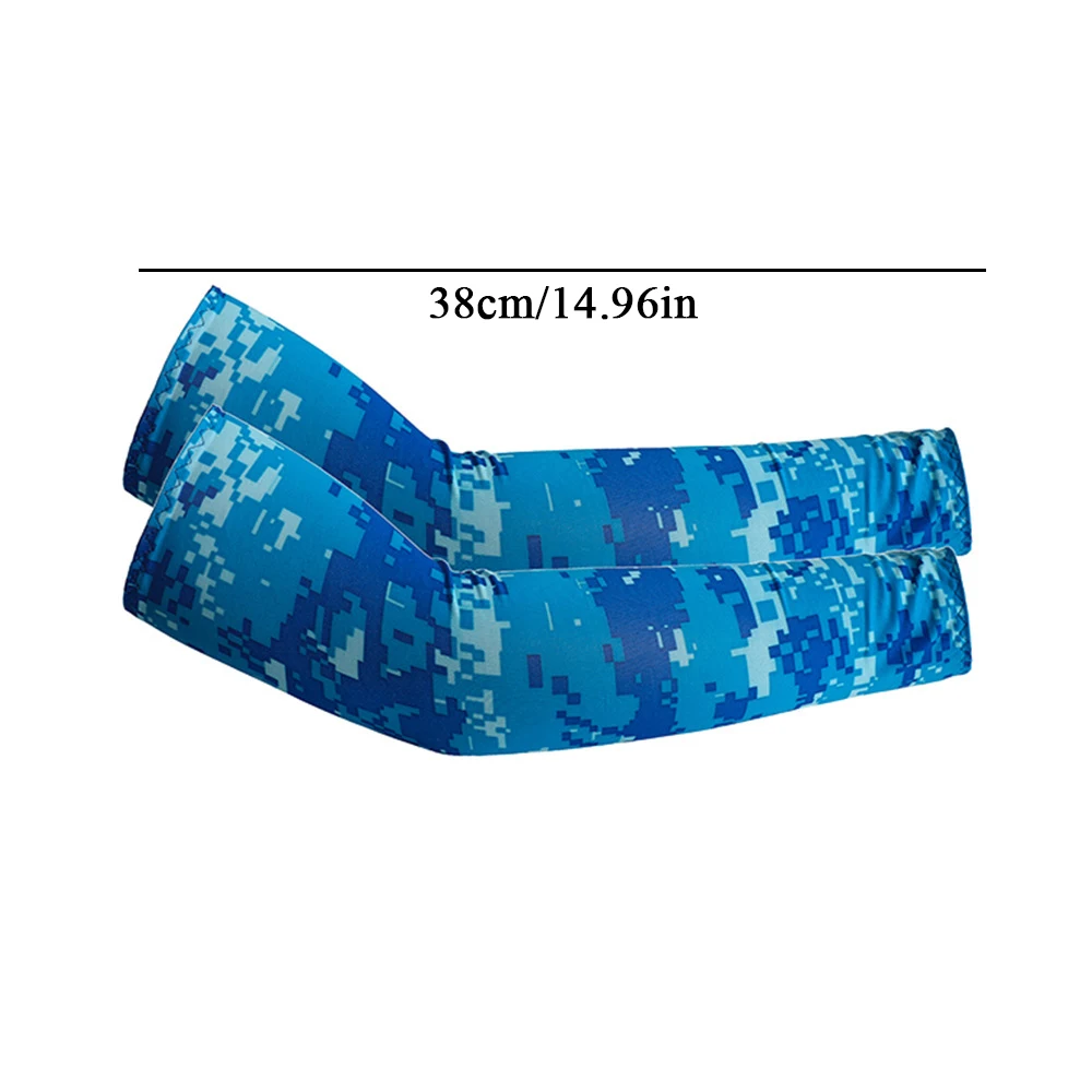 2 Stuks Zomer Anti Zon Unisex Verkoelende Arm Mouwen Sport Hardlopen Uv Bescherming Outdoor Mannen Vissen Fietsen Tatoeages Mouwen Cover