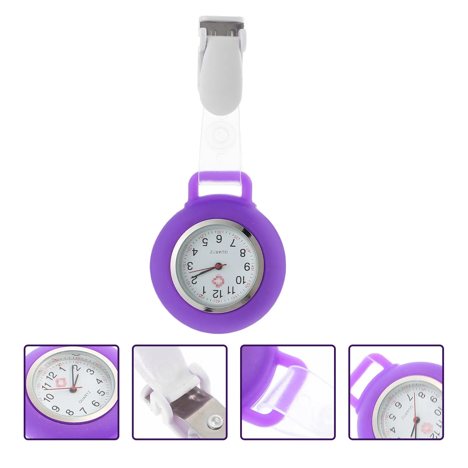 

Professional Nurse Clip Watch Multi-Function Portable Pocket Watch Convenient Nurse Clock Work Accessory Doctor Accessory