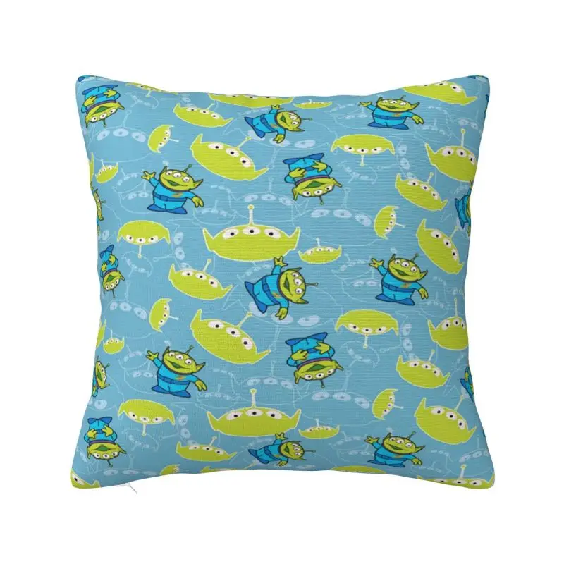 Custom Toy Story Anime Pillow Case Green Aliens Nordic Cushion Cover Square Pillowcase