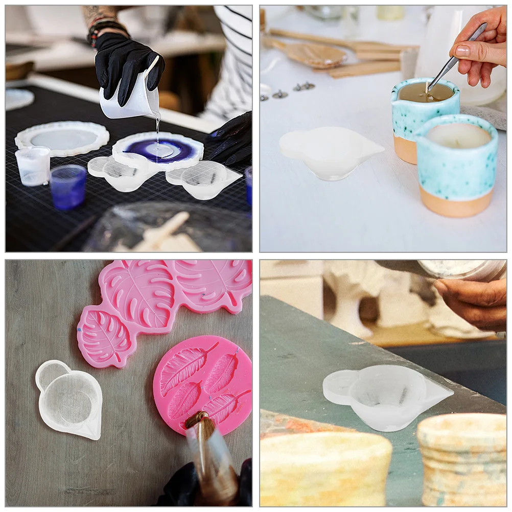 

20Pcs Silicone Resin Mixing Cups Small Flexible Bowls for Epoxy Resin Craft DIY Jewelry Making Handicraft Supplies
