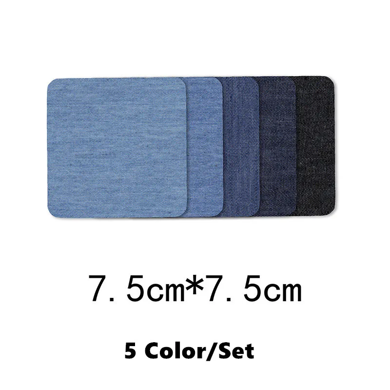 30/25/20/5 PCS Denim Patches DIY Ijzer Op Denim Elleboog Patches Reparatie Broek voor Jean Kleding Broek badges Kleding Naaien Stof