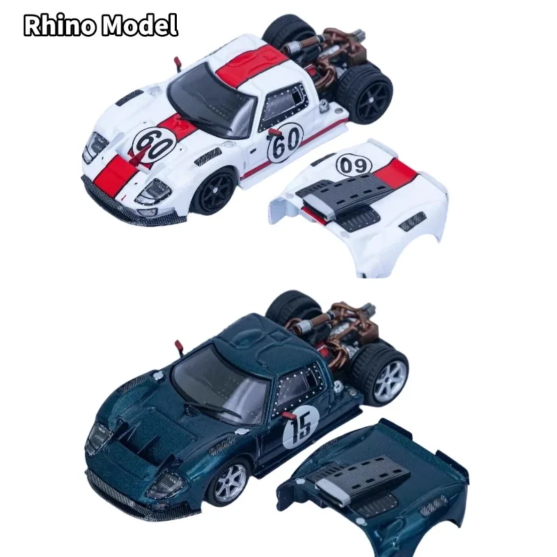 

Pre-sale of Rhino Model 1:64 Ford GT40 Cast Aluminum Static Alloy Car Model, Boys' Toy, Adult Collection Decoration Item.